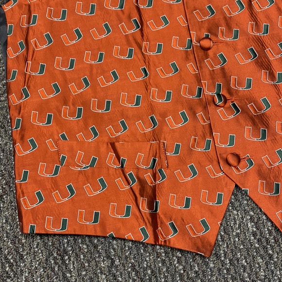 Miami Hurricanes Varsity Vests Suit Vest - Picture 3 of 5